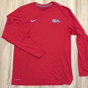 Ole miss Nike men’s dri fit long sleeve
